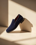 Loro Piana 360 Flexy Walk in navy suede