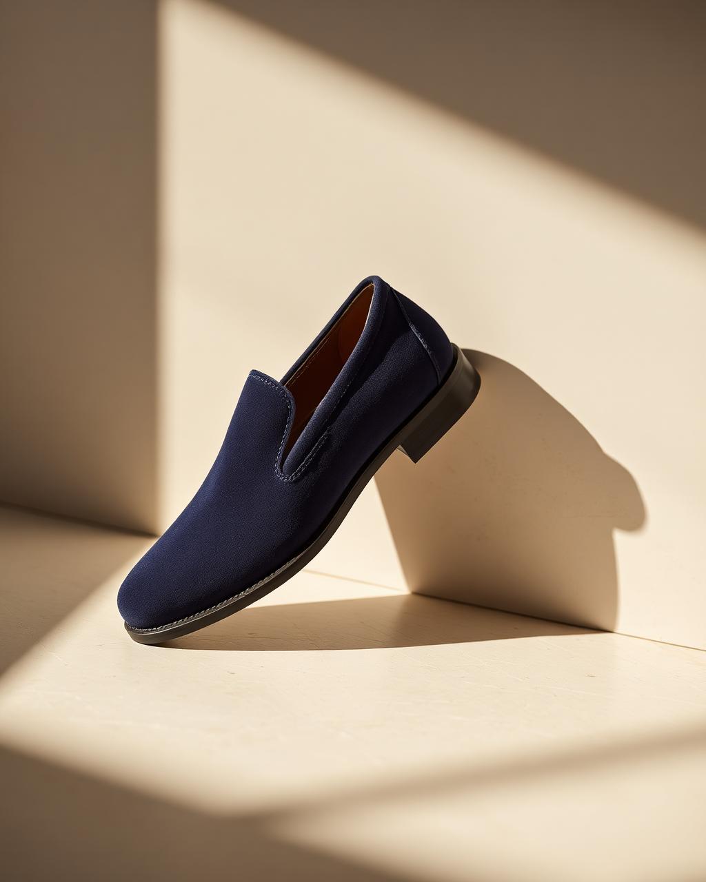 Loro Piana 360 Flexy Walk in navy suede
