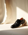 Loro Piana Lace-Up Walk in black calfskin